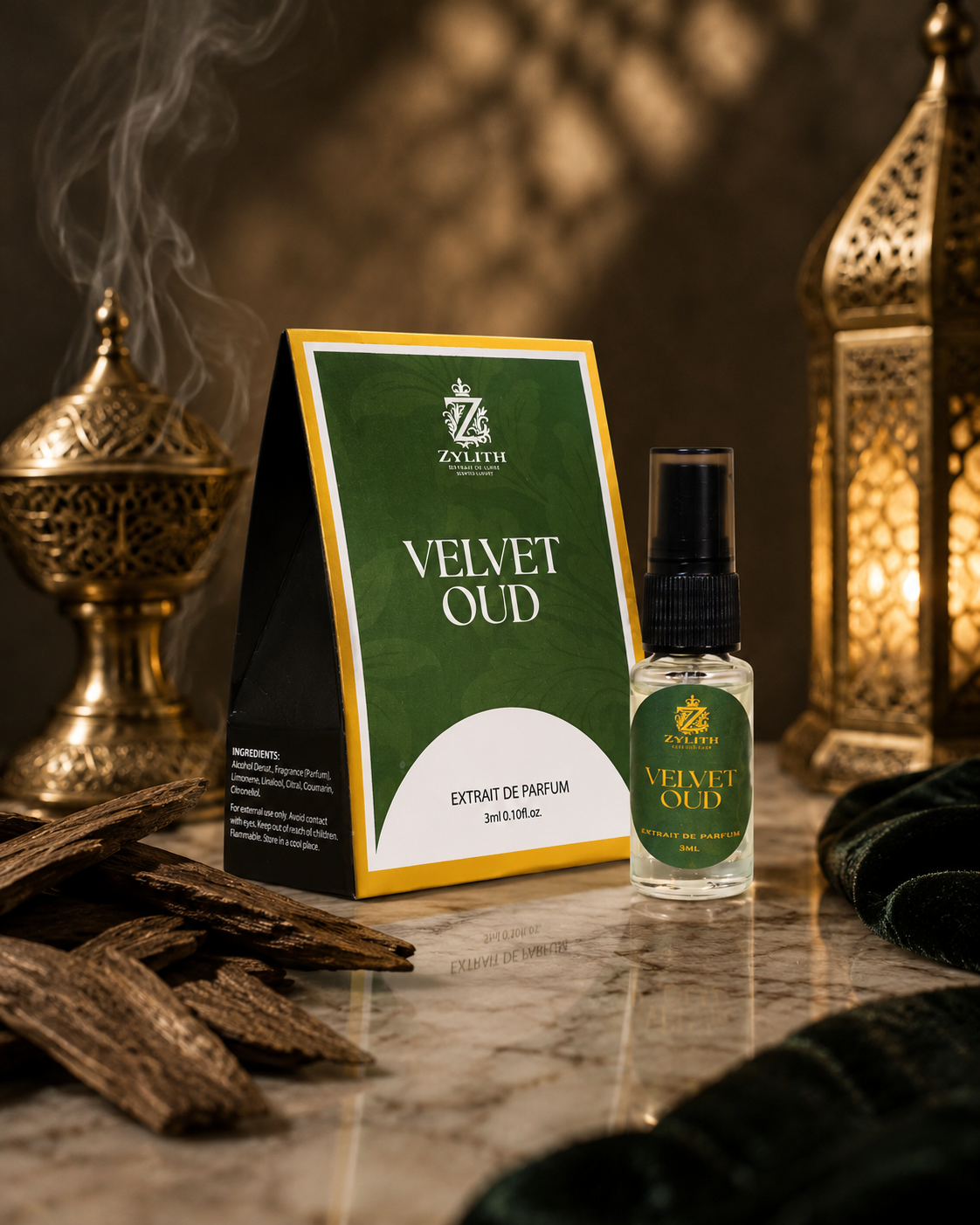 Velvet Oud — Royal Dark Oud & Damask Rose 3ml
